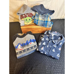 Boys Size 5T Gray Star Wars Hoodie & Joggers Set with Casual Shirts‎ & Pants